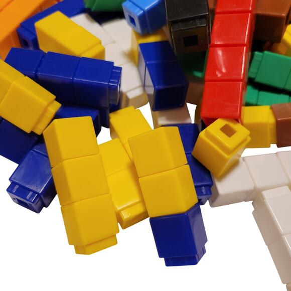 420 Interlocking Snap Cubes 1" Math Manipulatives Multicolor Homeschool Teacher - Picture 4 of 16